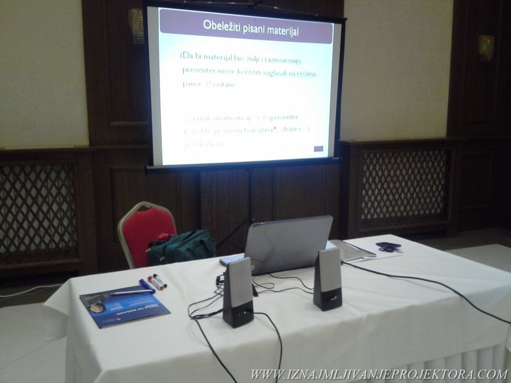 Iznajmljivanje projektora za poslovni kongres u hotelu Majdan u Beogradu